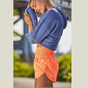 FREE PEOPLE FP MOVEMENT NWOT The Way Home Shorts 2" HR Neon Orange Women's XL